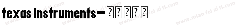texas instruments字体转换